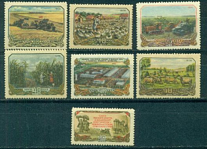 СССР, 1956, №1936-1942, Сельское хозяйство, серия из 7-ми марок ** MNH СССР, 1956, №1936-1942, Сельское хозяйство, серия из 7-ми марок ** MNH
