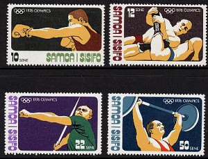 Самоа, 1976, Олимпиада Монреаль, Виды спорта, 4 марки