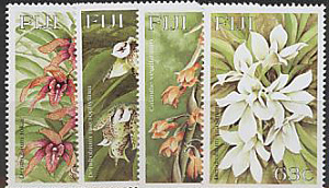 Фиджи, 1999, Орхидеи,  4 марки