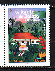 Франция, 2022, Ботанический сад, Мартиника, 1 марка