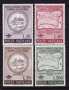 Ватикан, 1962, Борьба с малярией, 4 марки