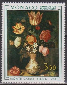 Монако 1973, Международная цветочная выставка, 1 марка