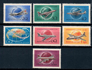 СССР, 1958, №2189-95, Самолеты, серия из 7-ми марок...