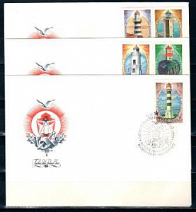 СССР, 1984, Маяки Дальневосточных морей, КПД, 3 конверта
