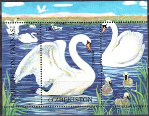  Узбекистан, 2010, Птицы, блок