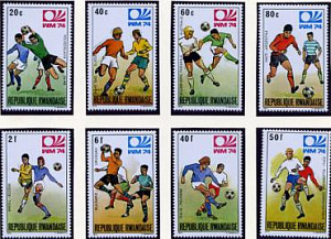 Руанда, Футбол ЧМ 1974, 8 марок