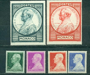 Монако, 1946, Принц Луи II, 6 марок