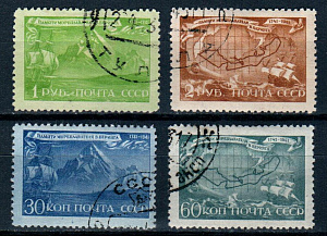 СССР, 1943, №854-57, В.Беринг, серия из 4-х марок, (.)