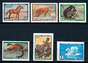 СССР, 1959, № 2325-30, Фауна, 6 марок...
