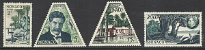 Монако, 1955, Альберт Швейцер, 4 марки
