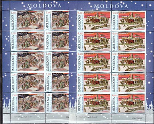Молдова, 2009, Рождество, 2 листа