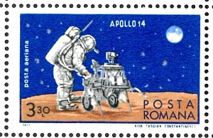 Румыния 1971, Аполлон 14, 1 марка