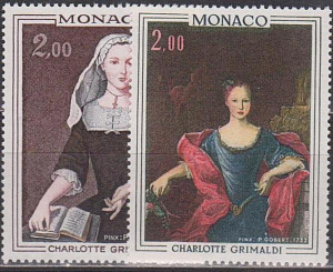 Монако 1973, Портреты, 2 марки
